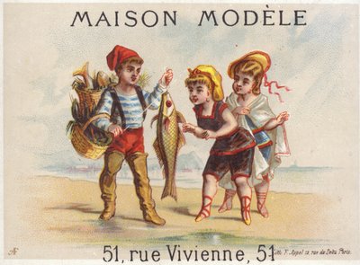 Fisherman Showing Days Catch to Girls av French School