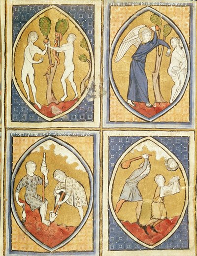 Fol.93r Historien om Adam og Eva, fra Image du Monde av French School