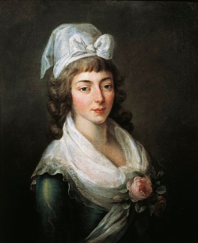 Frankrike, Paris, Versailles, Portrett av Madame Roland (Marie-Jean Roland de la Platiere av French School