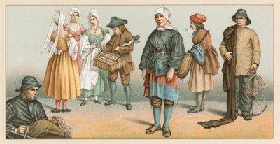 Frankrike XIXth Cent Costume av French School