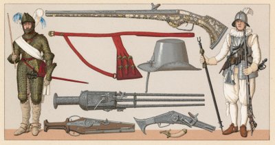 Frankrike XVI-XVIIth Cent-kostyme av French School