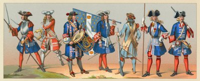 Frankrike XVII-XVIIIth Cent Costume av French School