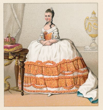 Frankrike XVIIIth Cent-kostyme av French School