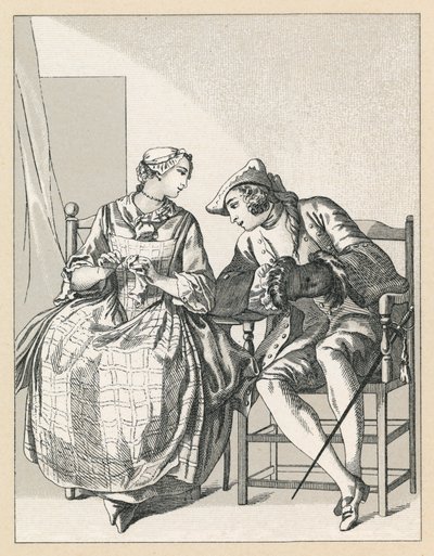 Frankrike XVIIIth Cent-kostyme av French School