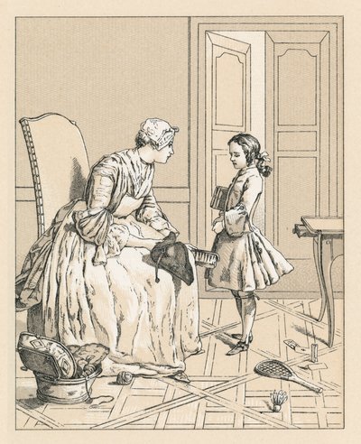 Frankrike XVIIIth Cent-kostyme av French School