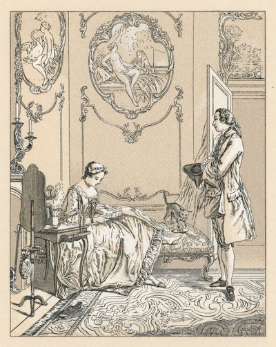 Frankrike XVIIIth Cent-kostyme av French School