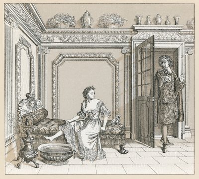 Frankrike XVIIth Cent-kostyme av French School