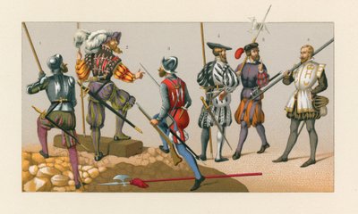 Frankrike XVIth Cent-kostyme av French School