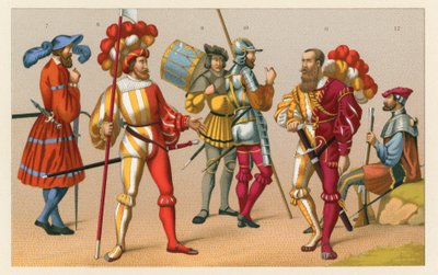 Frankrike XVIth Cent-kostyme av French School