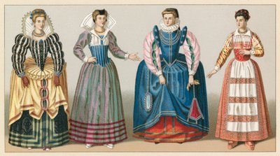Frankrike XVIth Cent-kostyme av French School