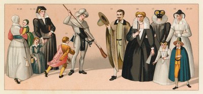 Frankrike XVIth Cent-kostyme av French School