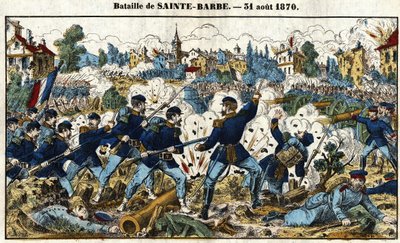 Fransk-prøyssisk krig - Slaget ved Sainte-Barbe (slaget ved Noisseville) 31. august av French School