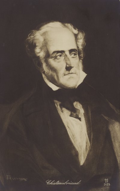 Francois-Rene de Chateaubriand (1768–1848), fransk forfatter, politiker og historiker av French School
