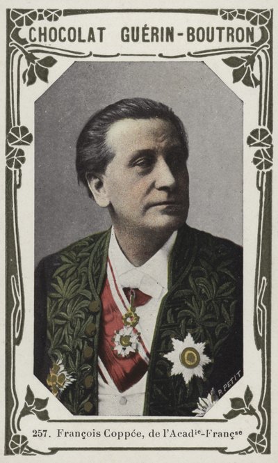 Francois Coppee, fra Academie-Francaise (farget bilde) av French School