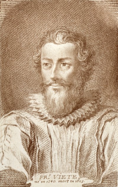 Francois Viete (1540-1603), illustrasjon fra Histoire des Mathematiciens av Alexandre Saverien (1720-1805), utgitt i Paris 1766 av French School