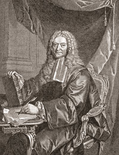 François Chicoyneau, 1672 - 1752. Fransk lege og overlege hos kong Ludvig XV. Fra Les Heures Libres utgitt 1908. av French School