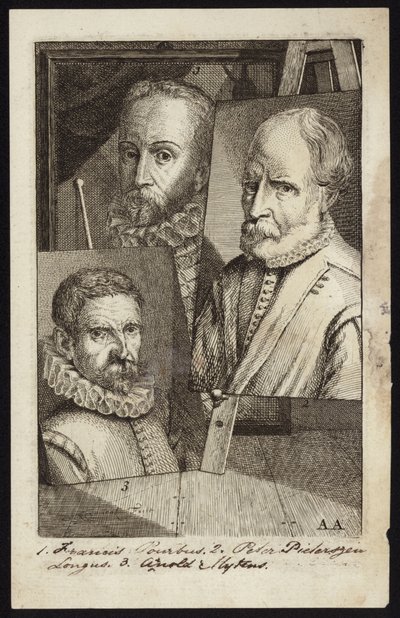 Frans Pourbus, Pieter Pieterszen og Arnold Mytens av French School