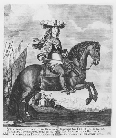 Frederick III of Denmark and Norway (engraving) av French School