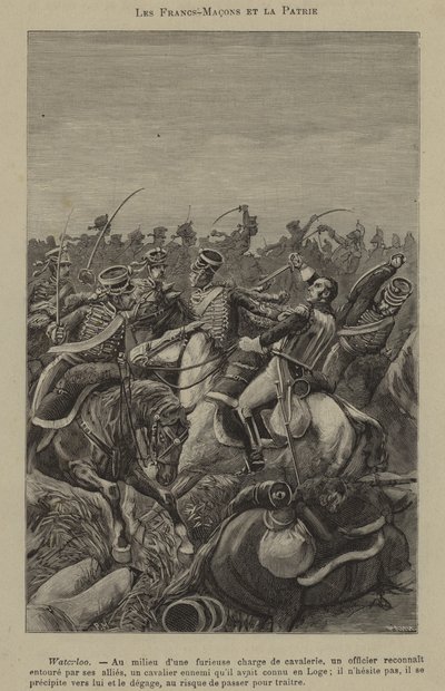 Frimurere og patriotisme (gravering) av French School