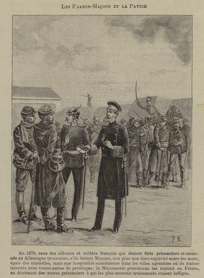 Frimurere og patriotisme (gravering) av French School