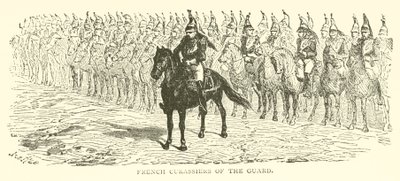 Franske Curassiers of the Guard (gravering) av French School