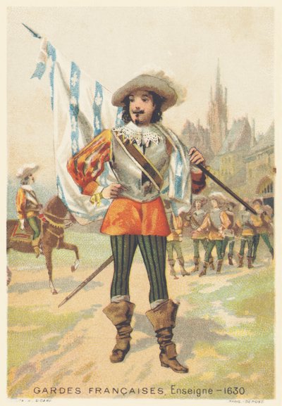 Franske vakter, fenrik i 1630 (Regiment d