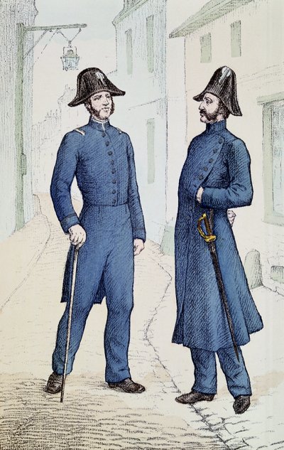 Franske politimenn ca. 1829-30 av French School