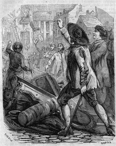 Fransk revolusjon: "" Reveillon 28. april tapet gjør plyndret av French School