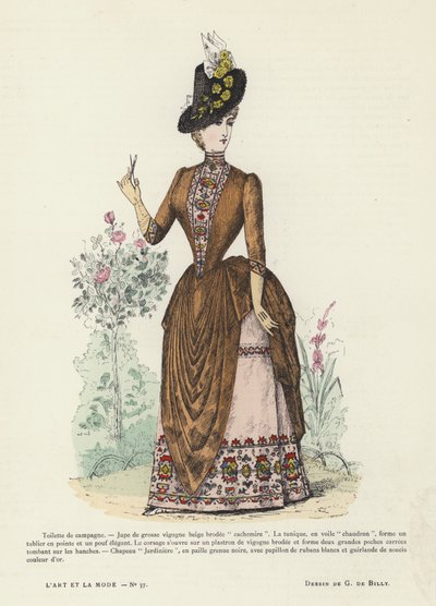 Fransk moteplate, 1885-86 av French School