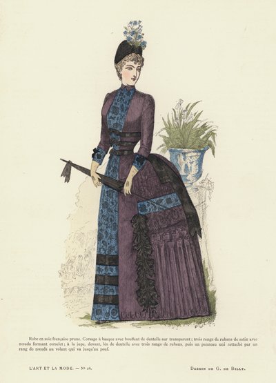 Fransk moteplate, 1885-86 av French School