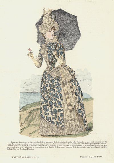 Fransk moteplate, 1885-86 av French School