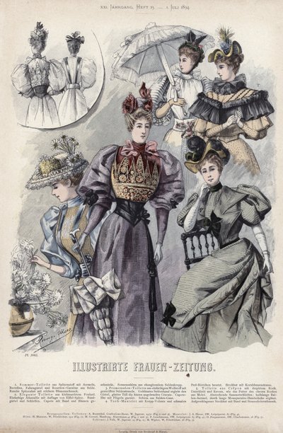 Fransk moteplate, sent på 1800-tallet av French School