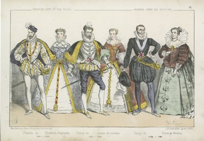 Franske konger og dronninger fra det 16. og 17. århundre av French School