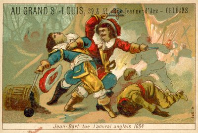 Fransk marinekommandant og kaper drepte en engelsk admiral, 1694 av French School