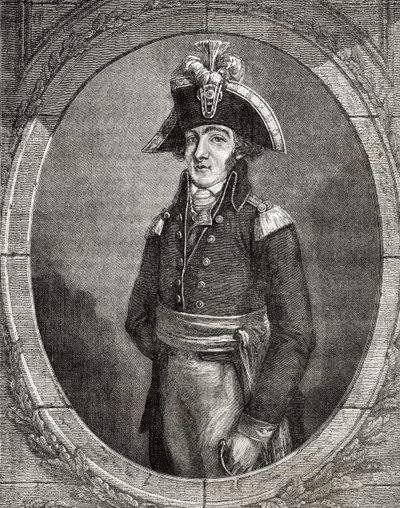 Den franske revolusjonæren Francois Henriot (1761-1794) av French School