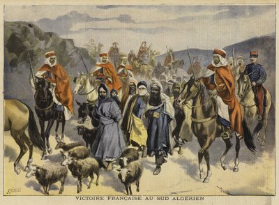 Fransk seier i det sørlige Algerie, 1897 av French School
