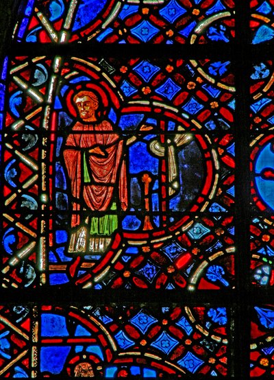 Fra vindu w12, det barmhjertige samaritanske vindu, en apostel av French School