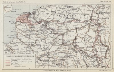 Northern Linguistic Frontier (farge litho) av French School