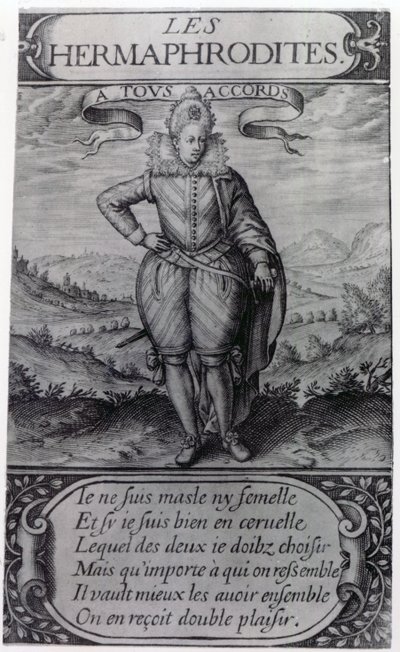 Frontispice til Les Hermaphrodites av Thomas Artus, 1605 av French School