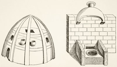 Ovner, som brukt av forskere og alkymister i middelalderen, fra Science and Literature in the Middle Ages av Paul Lacroix (1806-84) publisert London 1878 av French School
