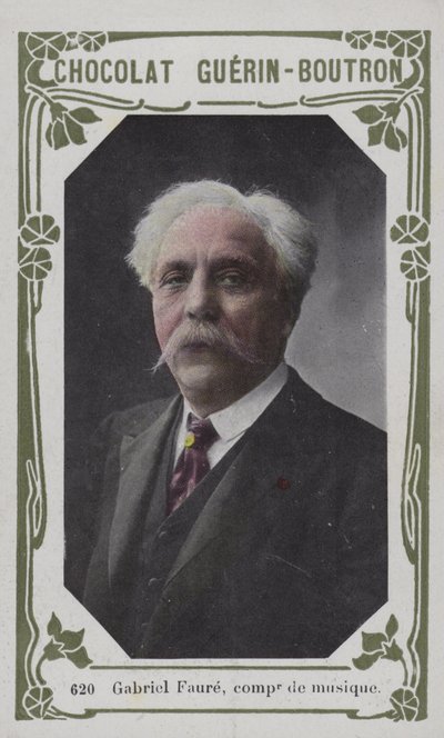 Gabriel Faure , musikkkomponist (farget bilde) av French School