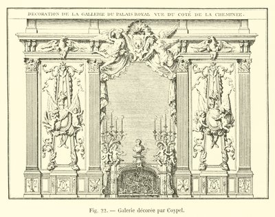 Galleri dekorert av Coypel av French School