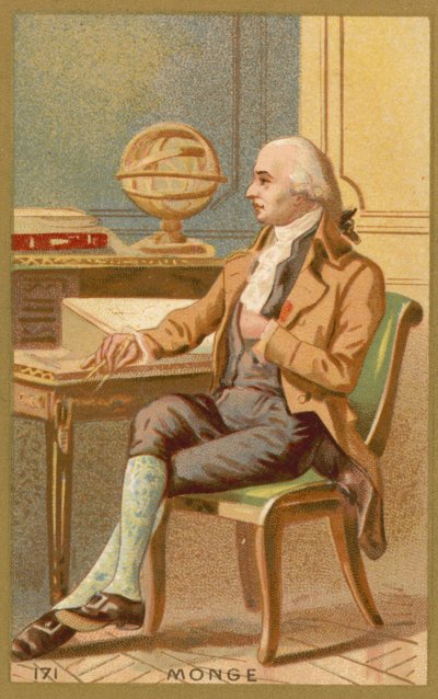 Gaspard Monge , fransk matematiker av French School