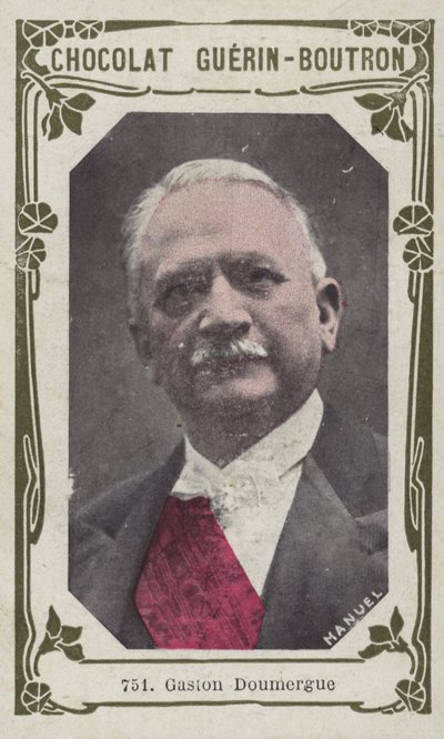 Gaston Doumergue (farget bilde) av French School