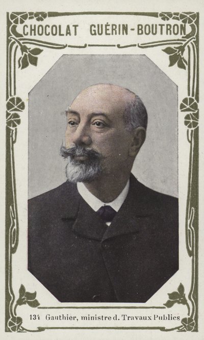 Gauthier, minister for offentlige arbeider (farget bilde) av French School