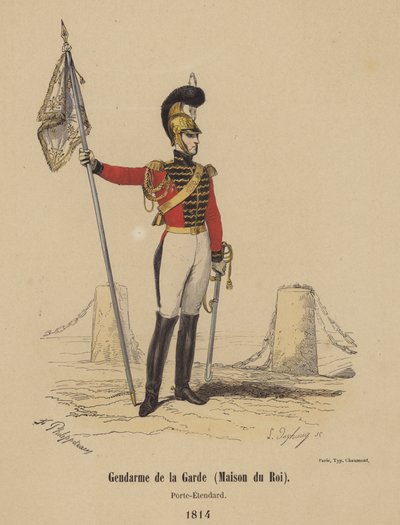 Gendarme of the Guard (House of the King), fanebærer av French School