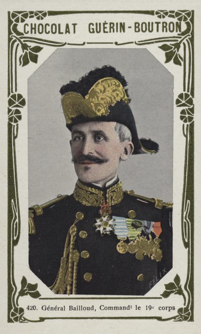 General Bailloud, kommanderende for det 19. korps (farget bilde) av French School