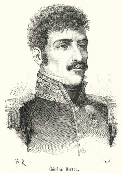 General Berton (gravering) av French School
