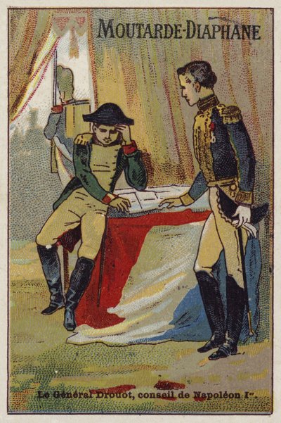 General Drouot gir Napoleon råd av French School