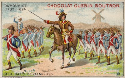 General Dumouriez i slaget ved Valmy av French School